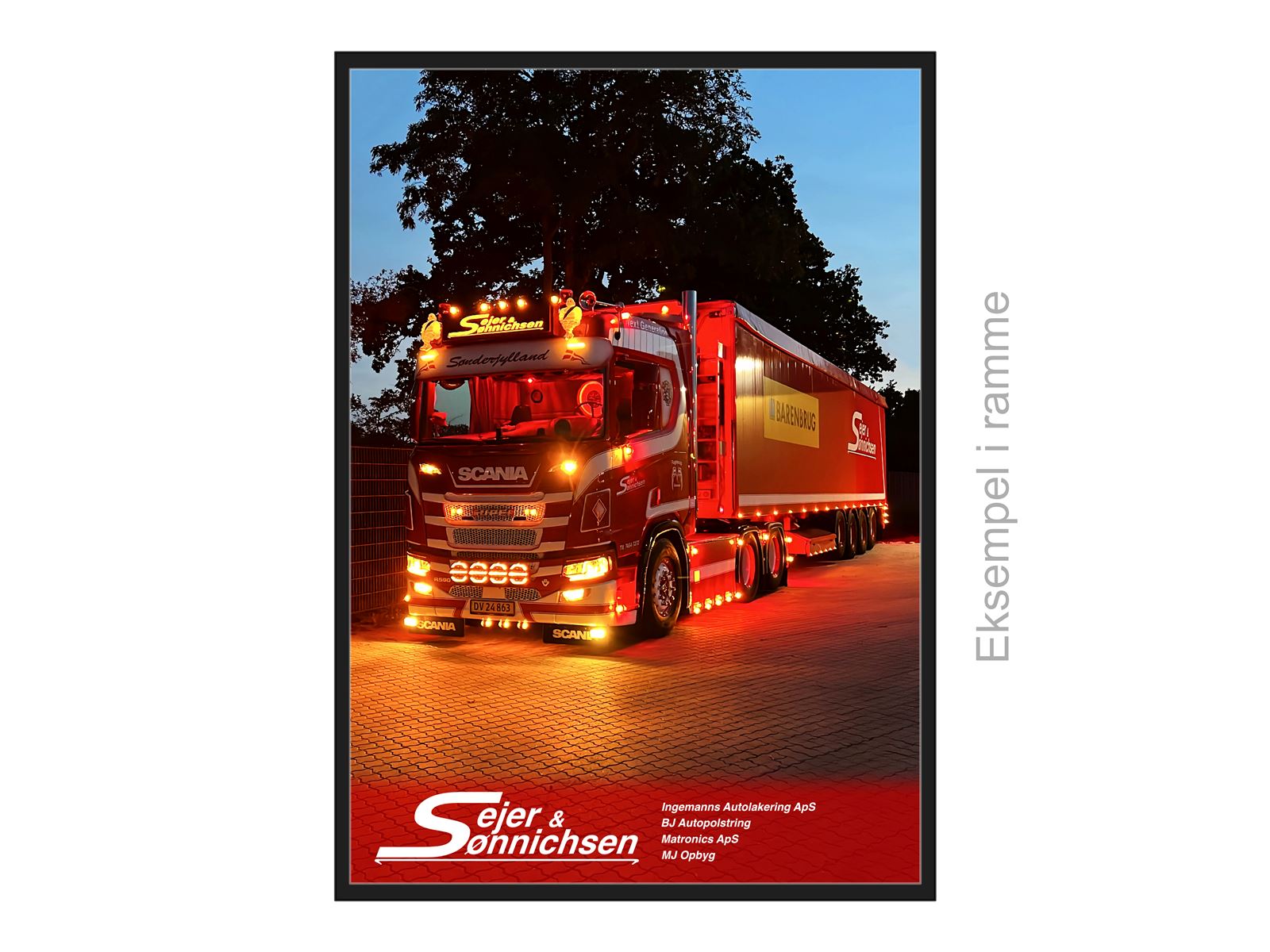 Poster - B1 70x100cm - Sejer & Sønnichsen, Scania R590 - Matronics