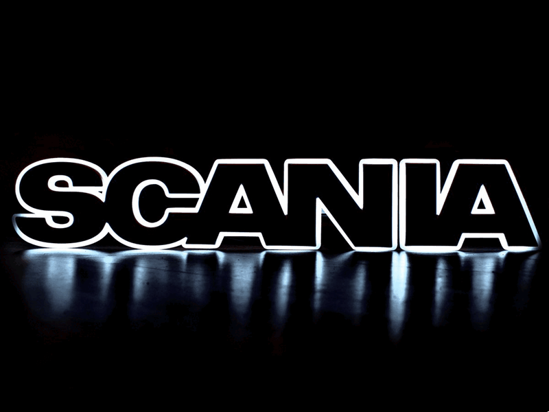 Lightbase for original Scania sign, IP65 - Matronics