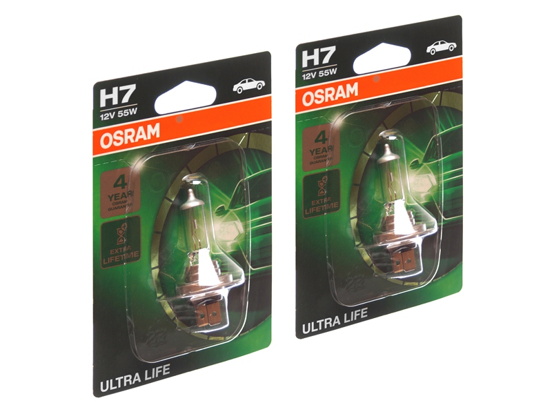 H7 12V Osram Ultra Life 55W, 2 pack - Matronics