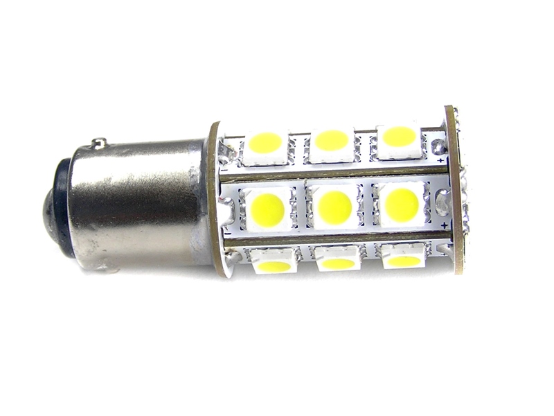 Ampoule P21W BA15S 21 Leds oranges 24 volts - Led-effect