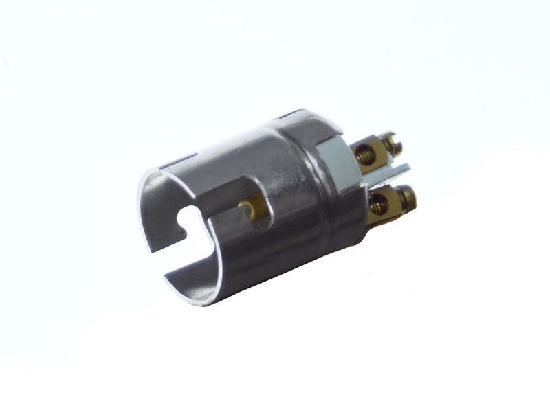 A Metal Socket for BA15s, Twin Screw Terminal - Matronics