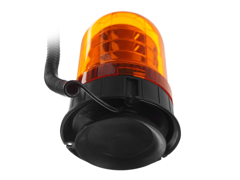 LED Rotation Light, Orange R65, 12-24V Magnet food + Cigarette