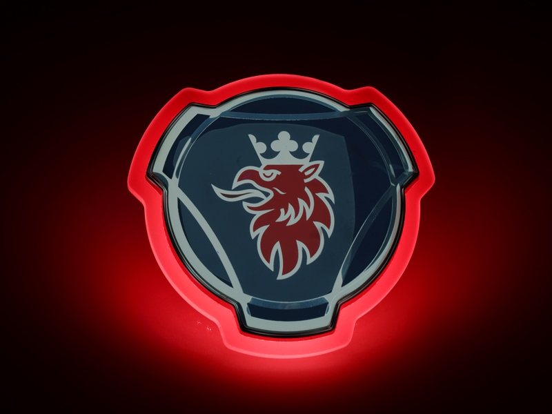 Original Scania Emblem with LED edge, -